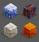 Image result for Cube Stones Cartoon