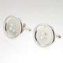 Image result for Links Silver Button Cufflinks