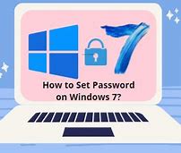 Image result for How to Put Password in Windows 7