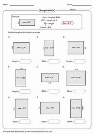 Image result for Length/Width Area