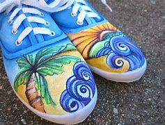 Image result for Hand Painted Shoes Beach