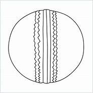 Image result for Cricket Ball Outline