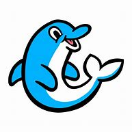Image result for Blue Dolphin Cartoon