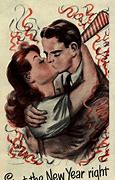 Image result for Vintage New Year's Eve Kiss