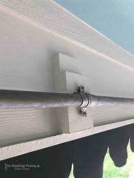 Image result for DIY Outdoor Patio Curtain Rods