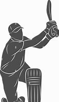 Image result for Cricket Player Silhouette Icon