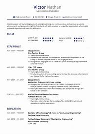 Image result for Mechanical Engineering Curriculum Vitae Sample