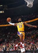 Image result for LeBron James Lakers Slam Dunk