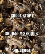 Image result for Rocket Raccoon Groot Meme