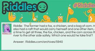 Image result for Fox Chicken and Corn Riddle
