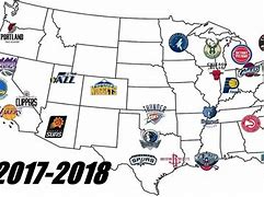 Image result for NBA Teams On Map