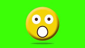 Image result for Surprised Emoji Green screen