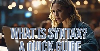 Image result for Syntax Definition