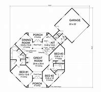 Image result for Hexagon House Plans Blueprints