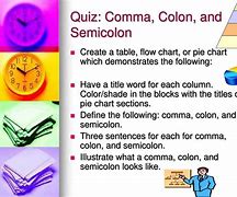 Image result for Using Semicolon and Comma