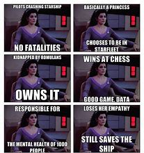 Image result for Troi Star Trek Memes