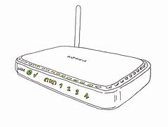 Image result for Computer with Router Drawing