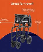 Image result for Lightweight Transport Wheelchair