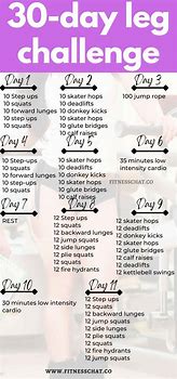 Image result for 30 Day Leg Challenge
