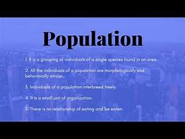Image result for Difference Between Population and Community