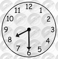 Image result for Eight Thirty Clock Clip Art