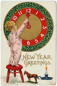 Image result for Vintage New Year Postcard Book