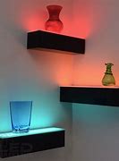 Image result for Floating TV Shelf with LED Lights