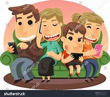 Image result for Cartoon with Phone