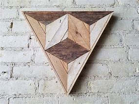 Image result for Rustic Geometric Wood Wall Art