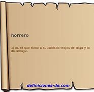 Image result for horrero