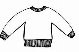 Image result for Full Zip Sweater Clip Art Black and White