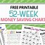 Image result for 52 Week Money Saving Challenge Sheets Free Printables