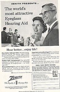 Image result for Zenith Hearing Aid Ad