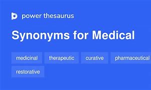 Image result for Medicine Synonym