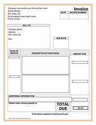 Image result for Blank Tax Invoice