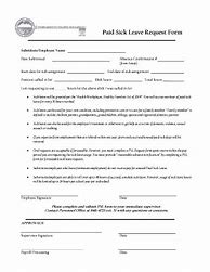 Image result for California Paid Sick Leave Request