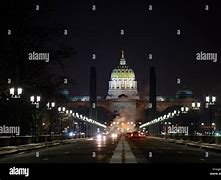 Image result for PA Capitol Building at Night