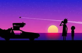 Image result for Rick and Morty Silhouette Galaxy