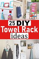 Image result for DIY Towel Rack