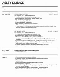 Image result for Electronic Resume Template