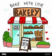 Image result for Bakery Stall Cartoon