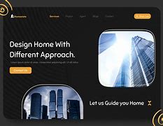 Image result for Dark Theme Real Estate Website Design