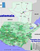 Image result for Guatemala Population Density Map