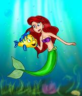 Image result for The Little Mermaid Ariel and Flounder deviantART Gallery