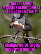 Image result for Voice Note Meme