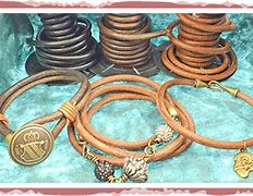 Image result for Bracelets Made with Leather Cord