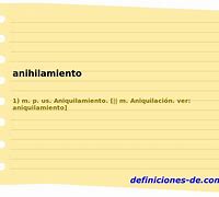 Image result for anihilamiento