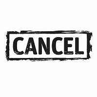 Image result for Cancel Sign Black Cartoon