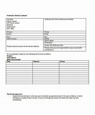 Image result for Freelance Artist Contract Template