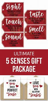 Image result for 5 Senses Ideas for Gift Him Valentine